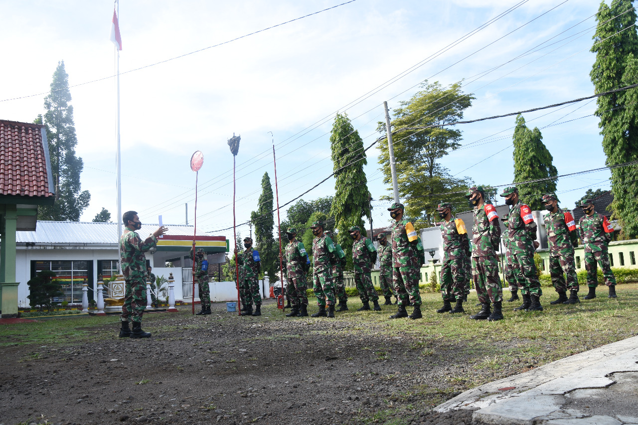 Tingkatkan Kemampuan Prajurit, Korem 073/Makutarama Gelar Latihan Alarm Kebakaran
